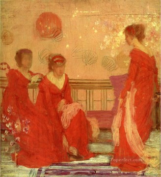  color Obras - Armonía en color carne y rojo James Abbott McNeill Whistler